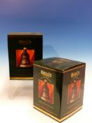 WHISKY. BELLS CHRISTMAS 1993 EDITION, 2 x BOTTLES, BOXED. (2)