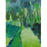 FRASER. 20th/21st.C. ARR. A WOODLAND SCENE, SIGNED OIL ON CANVAS. 61 x 52cms.