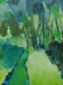 FRASER. 20th/21st.C. ARR. A WOODLAND SCENE, SIGNED OIL ON CANVAS. 61 x 52cms.