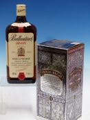 WHISKY. CHIVAS REGAL 1 x 1L.BOTTLE, BOXED TOGETHER WITH BALLENTINES FINEST 1 x 1L.BOTTLE. (2)