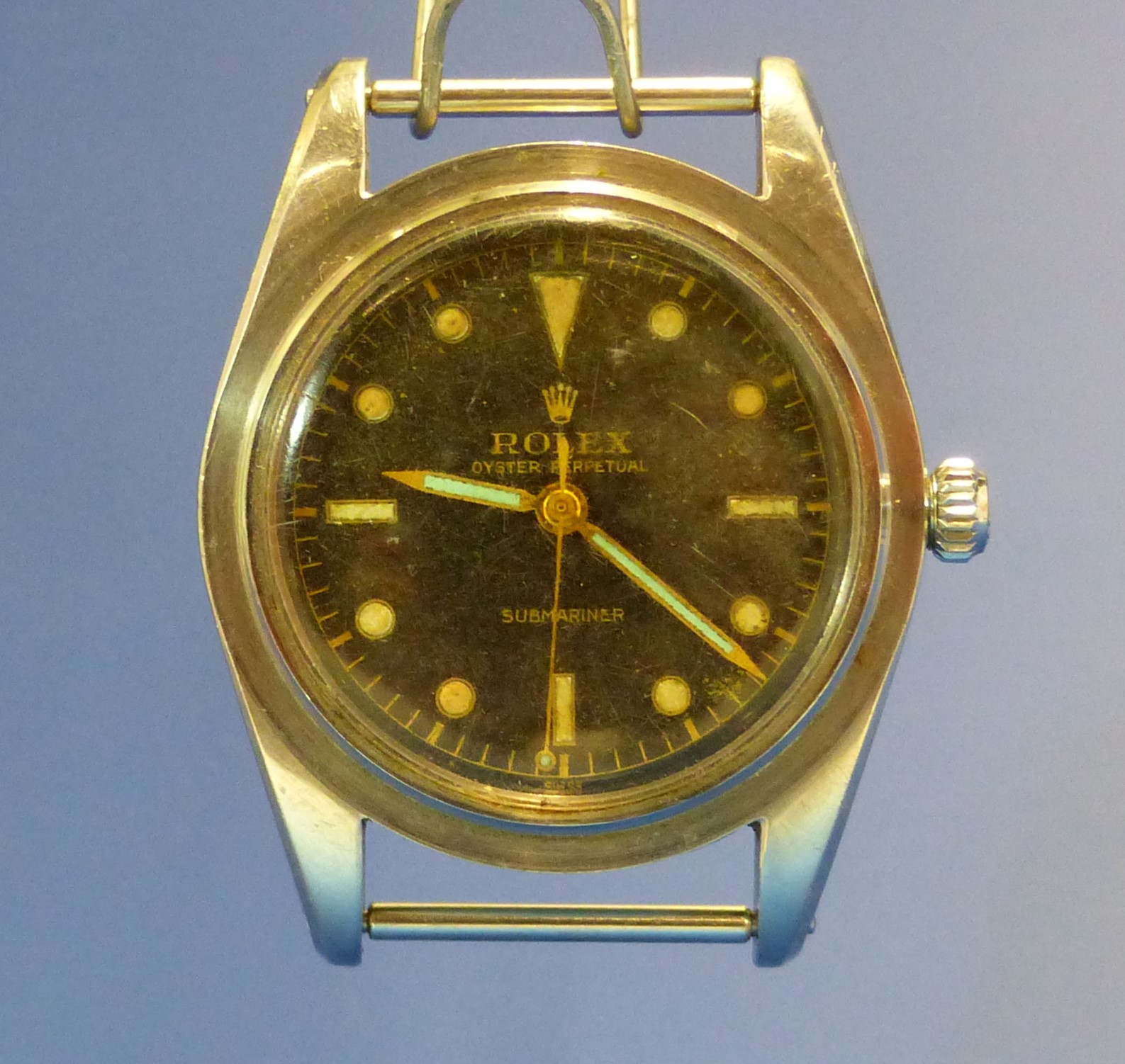 A VINTAGE ROLEX OYSTER PERPETUAL SUBMARINER BREVET 6204 WATCH, CASE NUMBER 988964. BELONGING TO JOHN - Bild 6 aus 21