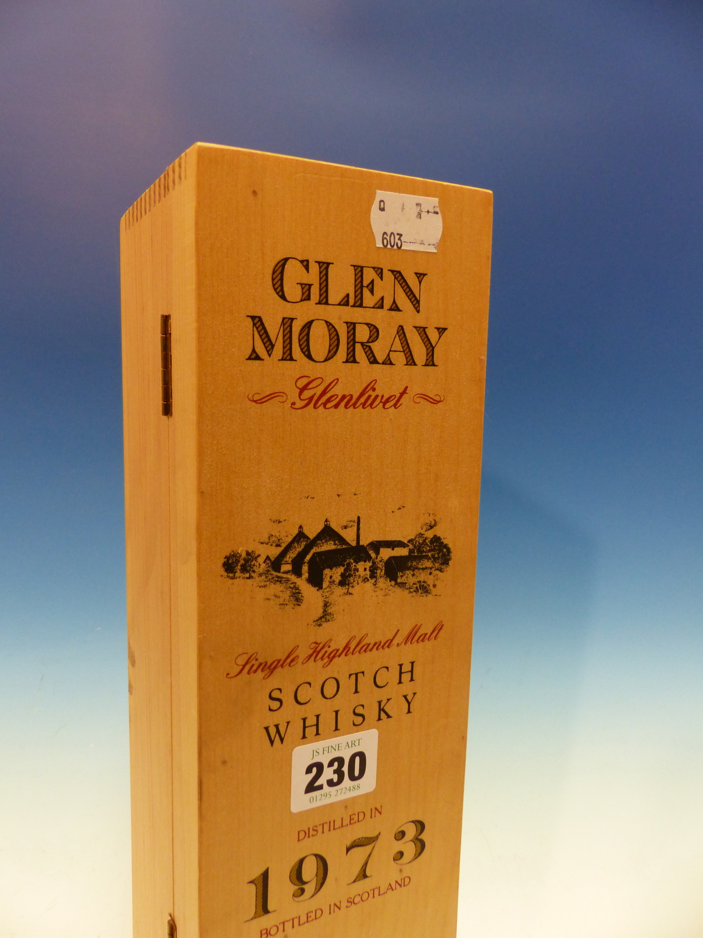 WHISKY. GLENMORAY, GLENLIVET SINGLE MALT 1973, 1 x BOTTLE, BOXED. (1) - Image 6 of 7