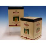 WHISKY. BELLS CHRISTMAS 1998 EDITION 2 x BOTTLES, BOXED. (2)