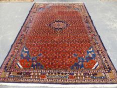 A PERSIAN BIDJAR DESIGN RUG 312 x 200cms.