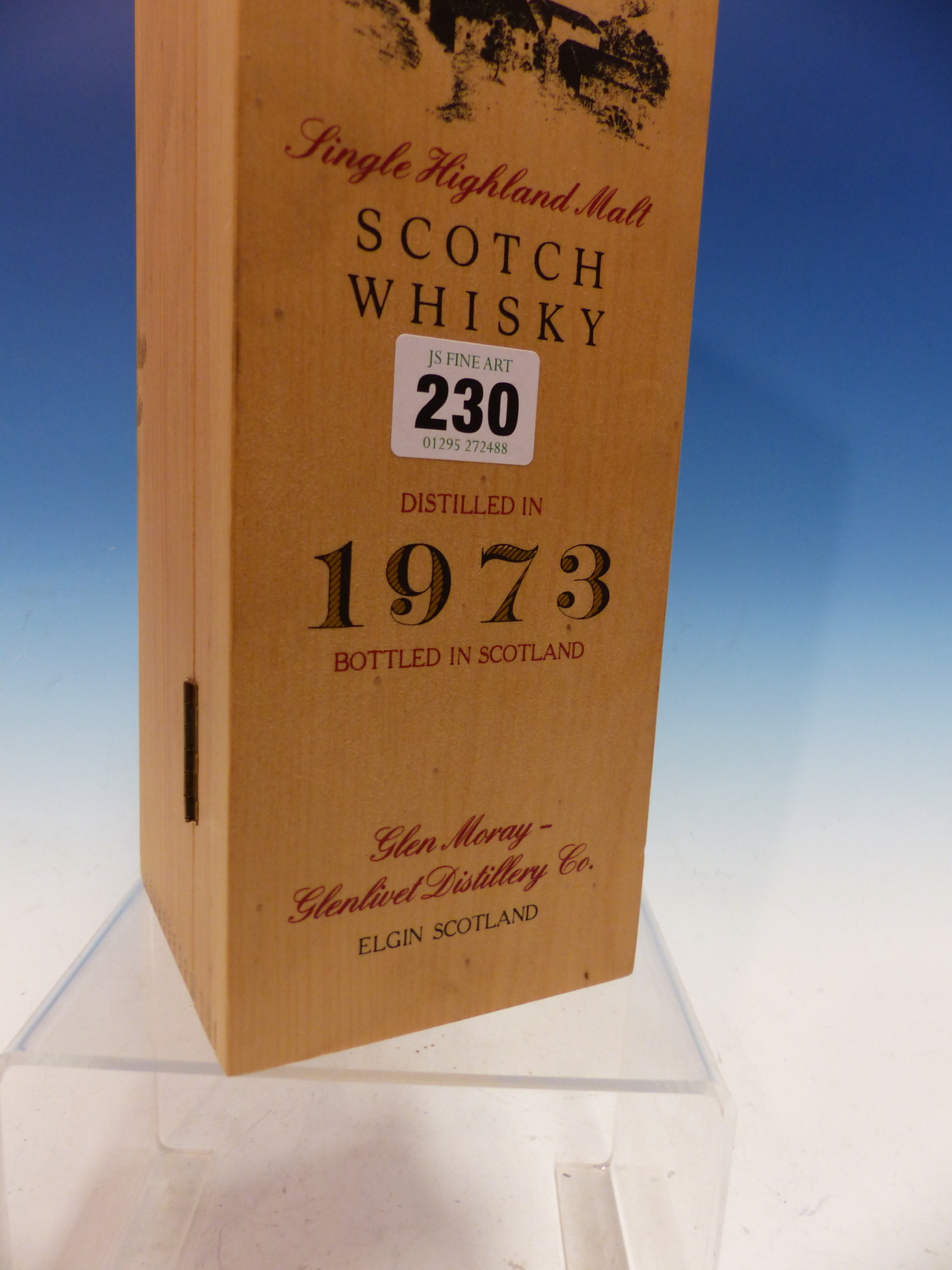 WHISKY. GLENMORAY, GLENLIVET SINGLE MALT 1973, 1 x BOTTLE, BOXED. (1) - Image 7 of 7