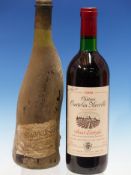 WINE. CHATEAU COUTELIN MERVILLE SAINT ESTEPHE 1 x BOTTLE TOGETHER WITH CHATEAU NEUF DE PAPE LA FIOLE