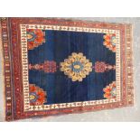 AN ANTIQUE PERSIAN AFSHAR / SENNEH RUG 161 x 111cms.