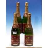 CHAMPAGNE. LANSON 1976. 6 x 75cl.BOTTLES.