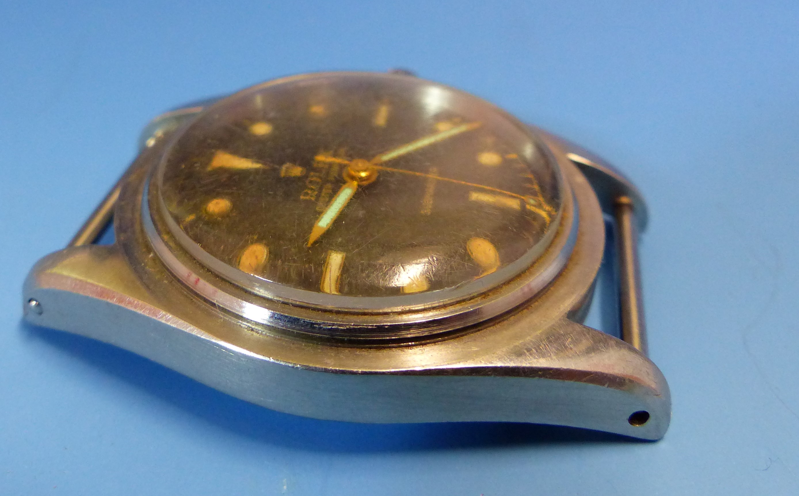 A VINTAGE ROLEX OYSTER PERPETUAL SUBMARINER BREVET 6204 WATCH, CASE NUMBER 988964. BELONGING TO JOHN - Bild 8 aus 21