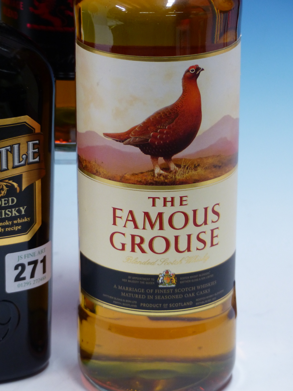 WHISKY. GRAHAM'S BLACK BOTTLE, GRANTS, WHYTE & MACKAY TOGETHER WITH FAMOUS GROUSE. (4) - Image 3 of 6