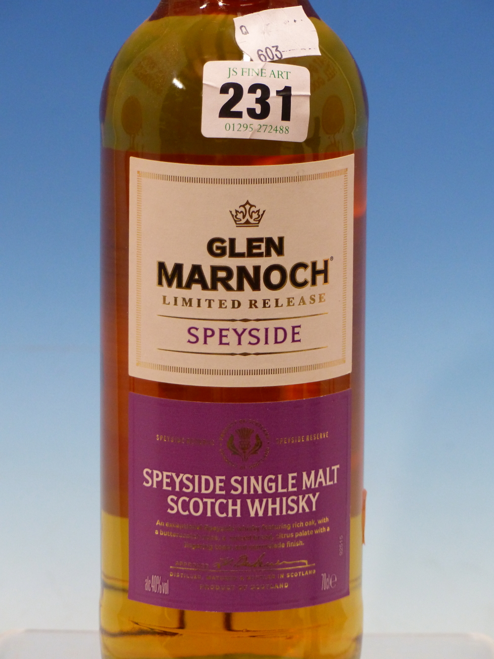 WHISKY. GLENMARNOCH SPEYSIDE LIMITED RELEASE, 1 x BOTTLE. (1) - Image 2 of 4