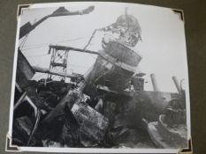 E C W WHITEHEAD'S 1941 PHOTOGRAPH ALBUM OF HIS SERVICE ABOARD HMS HOTSPUR TO INCLUDE THE BATTLE OF