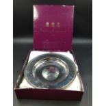 A SILVER MILLENNIUM HALLMARKED ARMADA DISH FOR ASPREY & GARRARD, 23cms, WEIGHT 496grms.