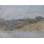 E.BELLINGHAM-SMITH. (1906-1988) A PARK SCENE, SIGNED WATERCOLOUR. 23.5 x 34cms TOGETHER WITH FOUR