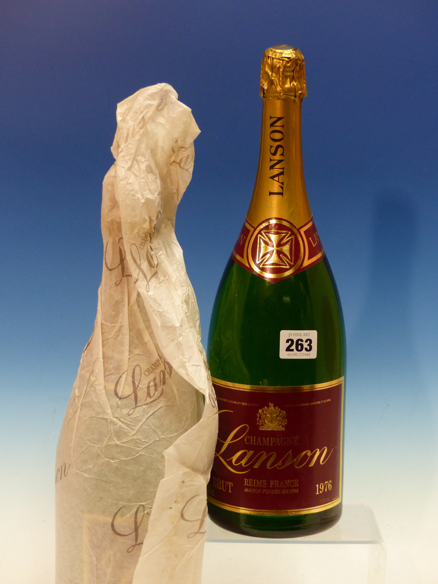 CHAMPAGNE. LANSON 1976 2 x MAGNUM BOTTLES. (2)