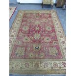 A PERSIAN CARPET OF CLASSIC DESIGN 340 x 230cms.