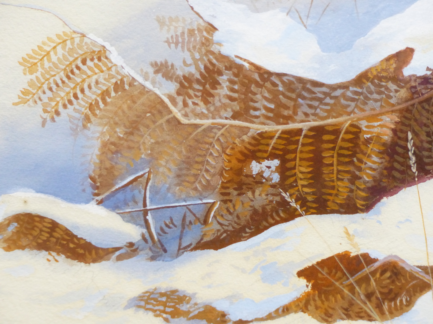 PHILIP RICKMAN. (1891-1982) ARR. WOODCOCKS IN SNOW, SIGNED AND DATED WATERCOLOUR WITH GALLERY - Image 7 of 16