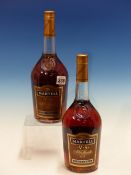 BRANDY. MARTELL V.S.FINE COGNAC 2 x 1l.BOTTLES. (2)