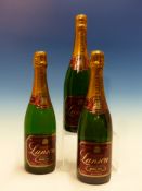 CHAMPAGNE. LANSON 1981, 3 x BOTTLES. (3)