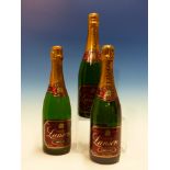 CHAMPAGNE. LANSON 1981, 3 x BOTTLES. (3)