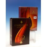 BRANDY. COURVOISIER XO IMPERIAL 750cl BOTTLE, BOXED TOGETHER WITH A 35cl BOTTLE IN GIFT BOX. (2)