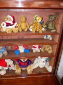 A QTY OF STEIFF AND OTHER TEDDY BEARS.