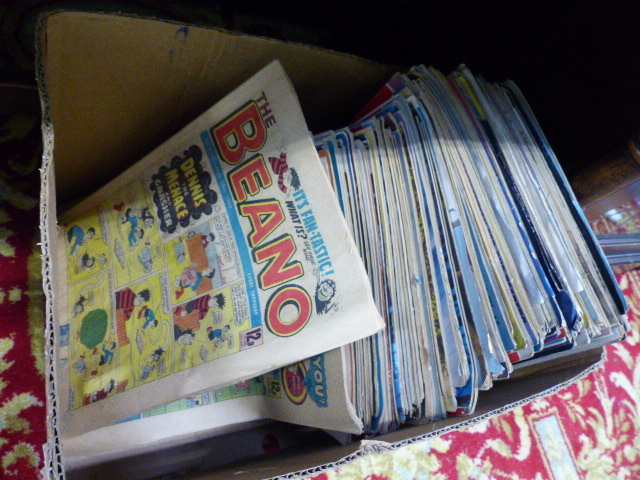 A BOX OF COMICS,ETC.