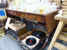 A 19th.C.MAHOGANY SOFA TABLE.