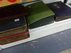 FIVE LARGE POSTCARD ALBUMS.