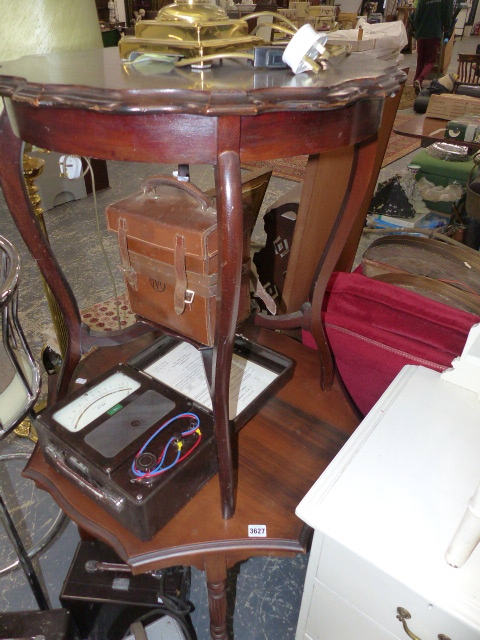 TWO EDWARDIAN OCCASIONAL TABLES.
