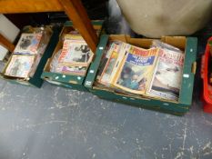 A LARGE COLLECTION OF PRIVATE EYE MAGAZINES.