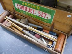 A JAQUES CROQUET SET.