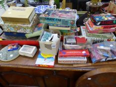 A QTY OF VINTAGE BOARD GAMES,ETC.