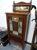 A VICTORIAN MUSIC CABINET.