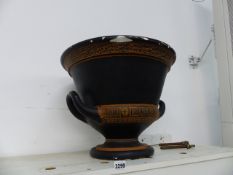 A LARGE GRECIAN ATTIC STYLE URN.