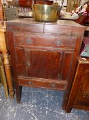 A GEORGIAN MAHOGANY ENCLOSED WASHSTAND.