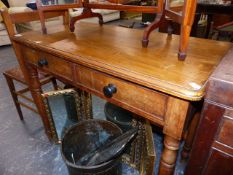 A VICTORIAN SIDE TABLE.