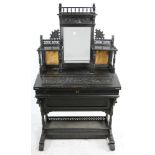 Victorian ebonized davenport desk, 57" H x 31" W x 20" D. Provenance: South Hampton, New York
