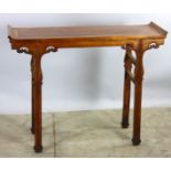 Chinese huanghuali altar table, 33" x 41" x 13".