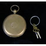 19th century pocket watch marked inside case "Williams, Liverpool, 9 St. Georges Crescent". With