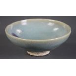 Chinese Jun glazed bowl, 7 1/2" diameter.