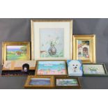 Collection of art from a Martha's Vineyard family, to include eight (8) oils and one (1)