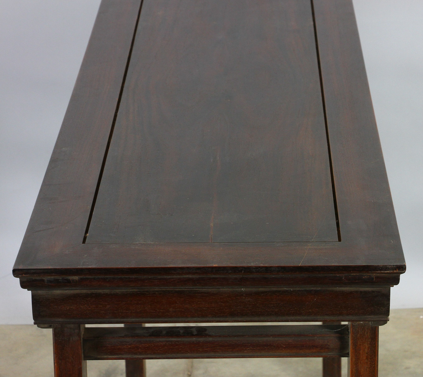 Large Chinese hardwood stand (probably zitan), 29" x 19" x 19". - Image 6 of 6