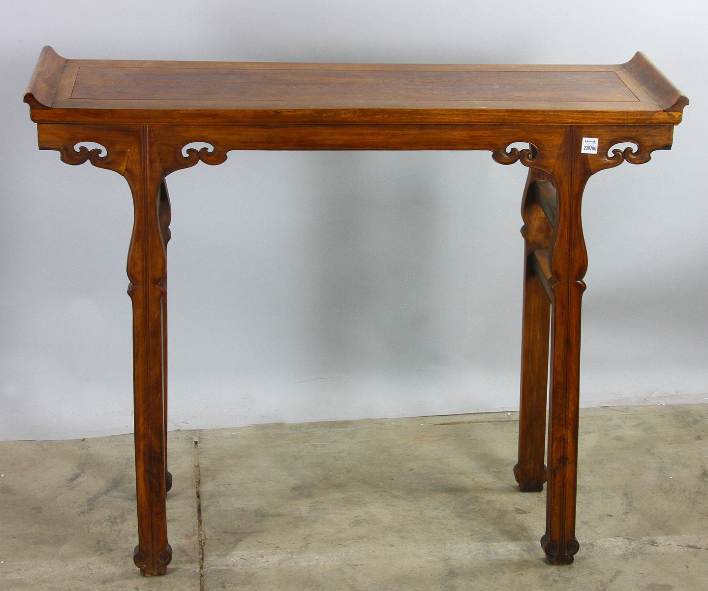 Chinese huanghuali altar table, 33" x 41" x 13". - Image 5 of 7