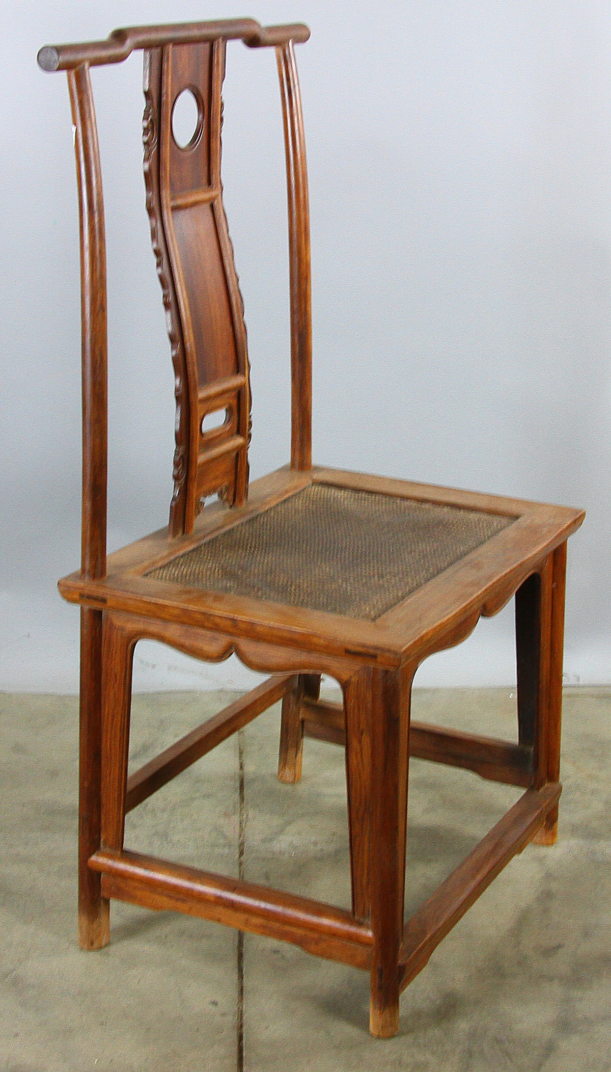 Chinese huali wood chair, 45" x 18" x 24". - Image 2 of 7