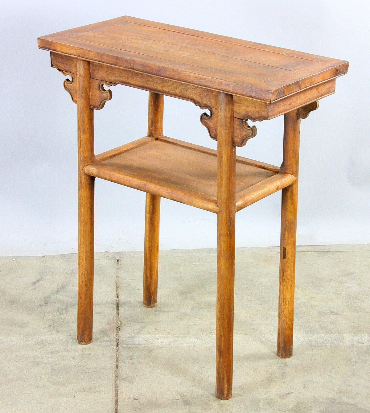 Small Chinese hardwood table, 31" x 13" x 16". - Image 3 of 6