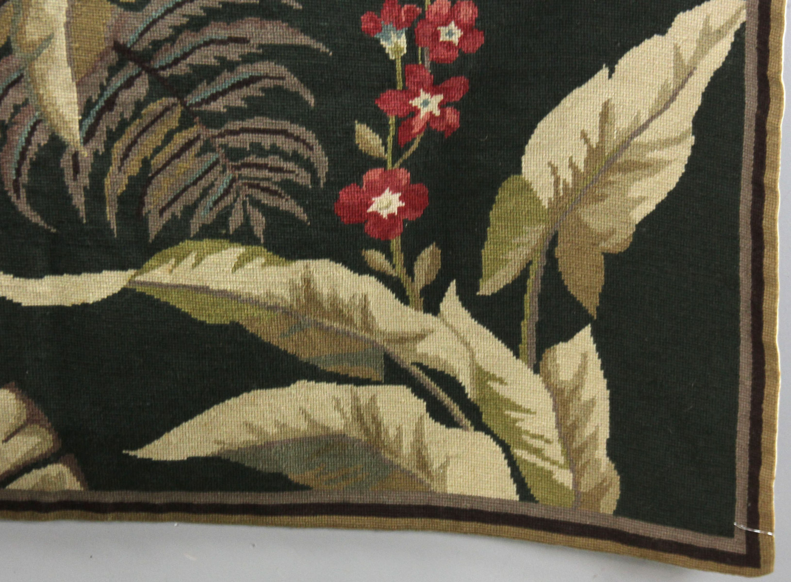Needlepoint rug, 5' 9" x 4'. - Image 3 of 7
