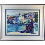 Howard Behrens (1933-2014), serigraph, girl by the water, pencil signed L/R, numbered XCVII/C L/L,