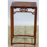 Chinese huali wood stand, 29" x 17" x 11".