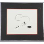 J. Robert Stobs, ink drawing, signed 1974, 10" x 12, framed 14 1/2" x 16 1/2".